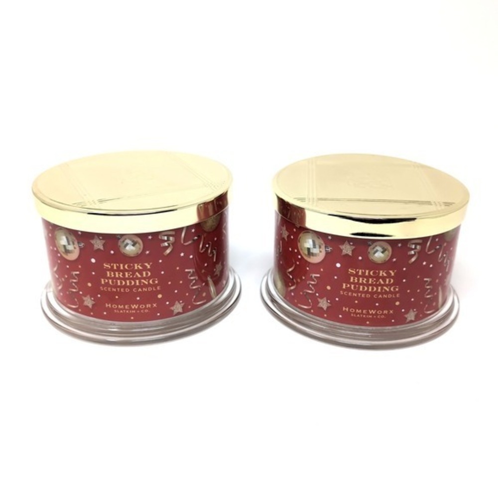 Homeworx by Slatkin Co‎ Sticky Bread Pudding Scented Candle 18oz Holiday
